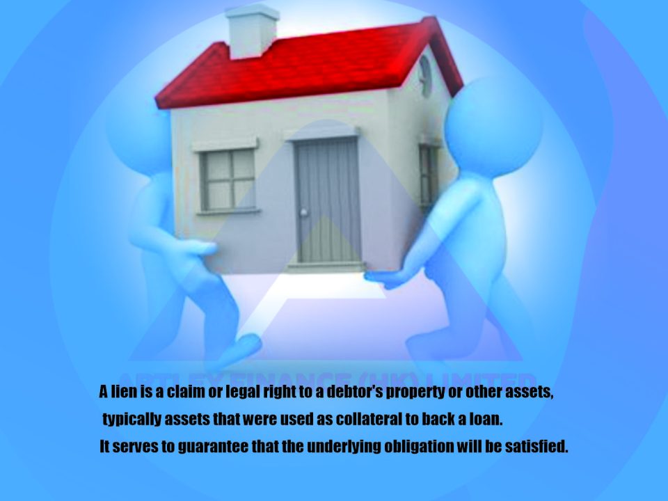 Various types of liens illustrated, including bank lien, tax lien, mechanic’s lien, and real estate lien, highlighting their uses and legal implications.