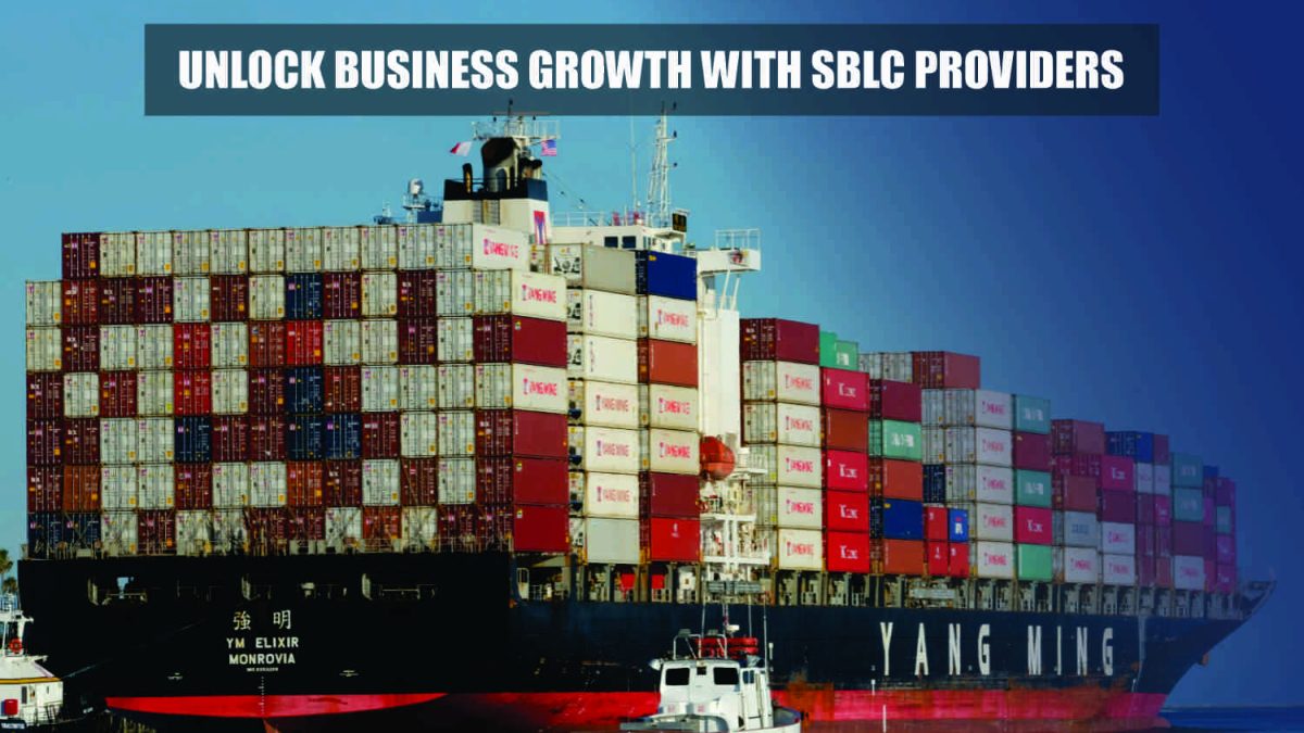 Cargo ship image for SBLC providers business growth